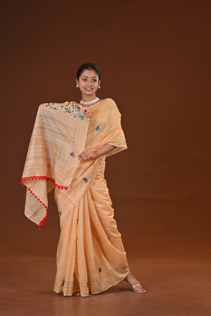 Bulian Stitch Saree