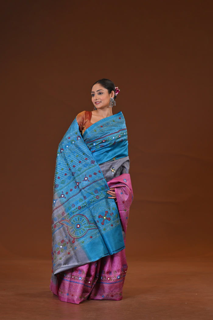 Tussar Diy Lambani Saree