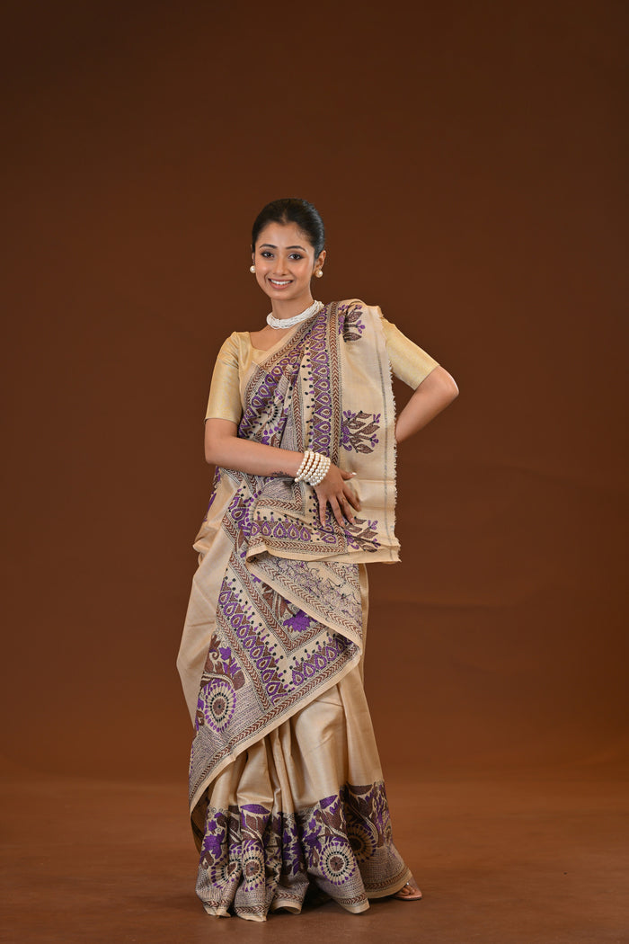 Gachi By Gachi Silk Kantha Saree