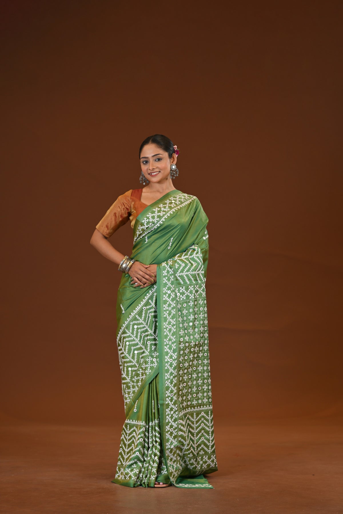 Blended Silk Kantha Saree