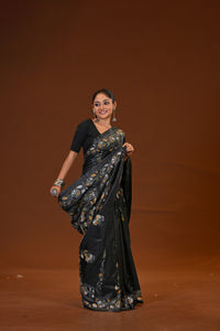 Blended Silk Kantha Saree