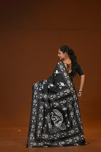 Blended Silk Kantha Saree