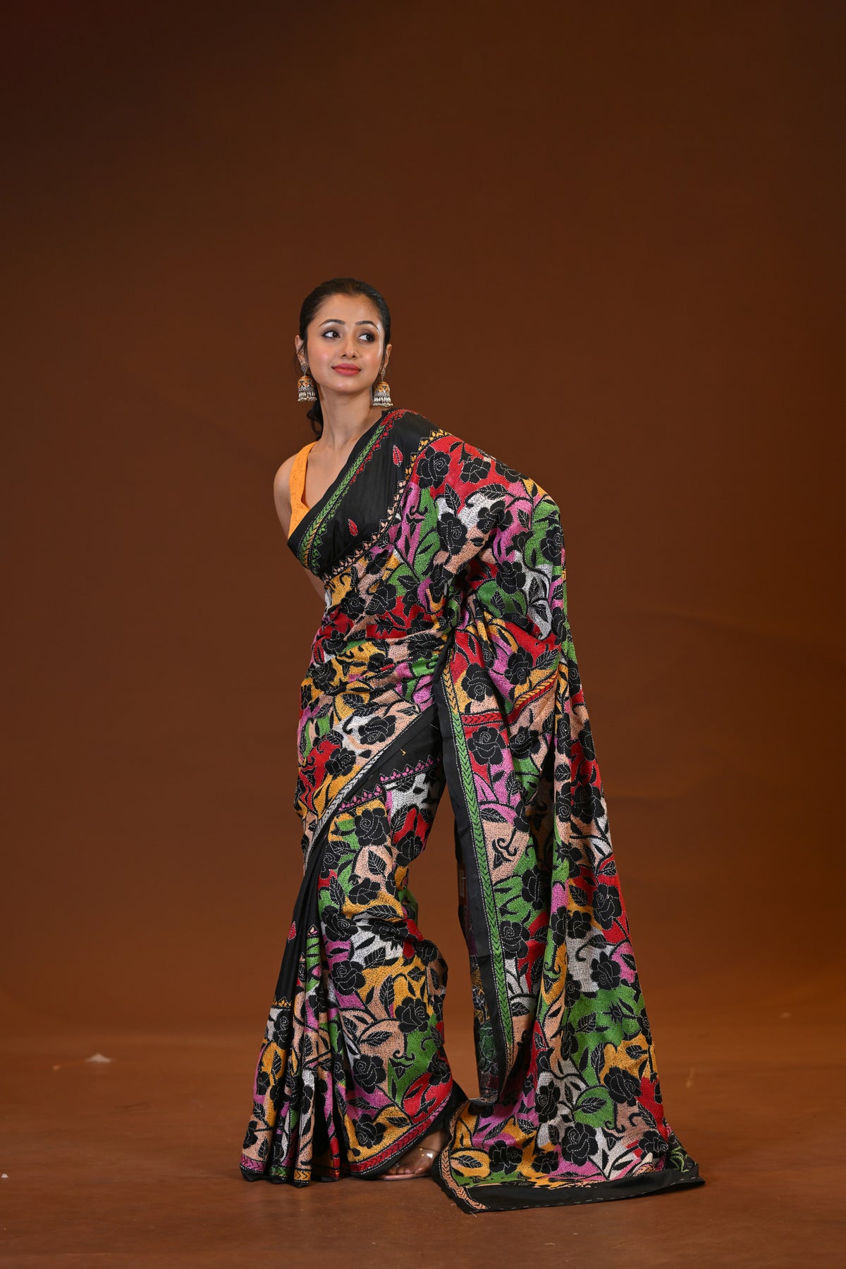 Blended Silk Kantha Saree