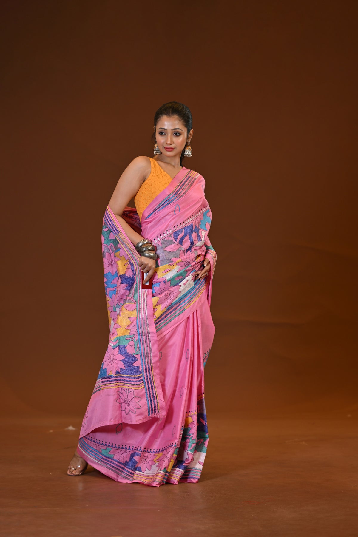 Blended Silk Kantha Saree