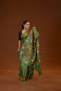Blended Silk Kantha Saree