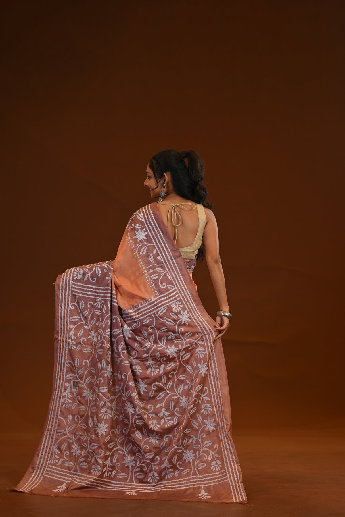 Blended Silk Kantha Saree