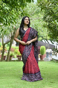 SANTINIKETAN HAND BATIK SAREE