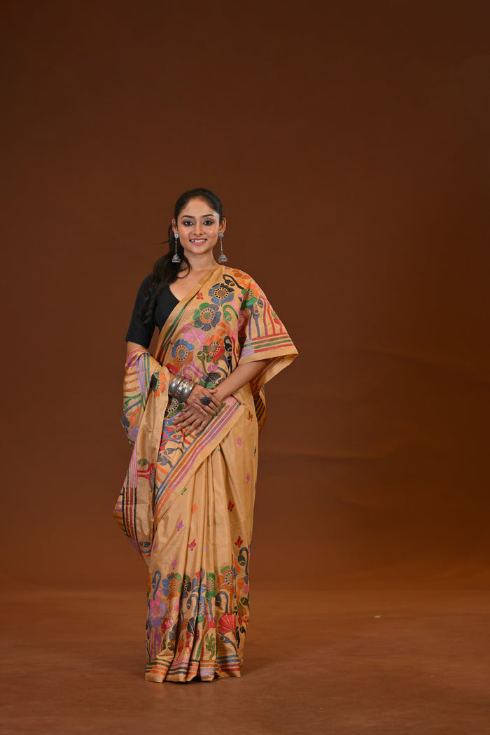 Blended Silk Kantha Saree
