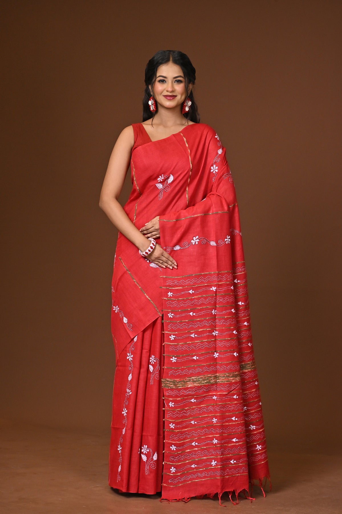 Cotton Khesh Kantha Saree