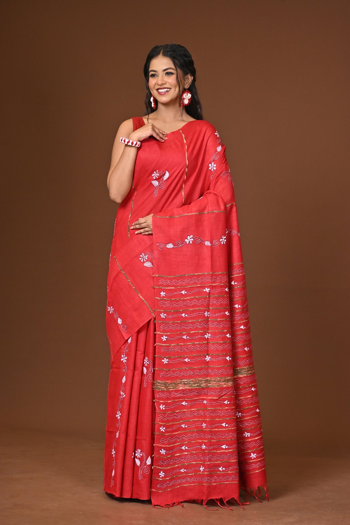 Cotton Khesh Kantha Saree