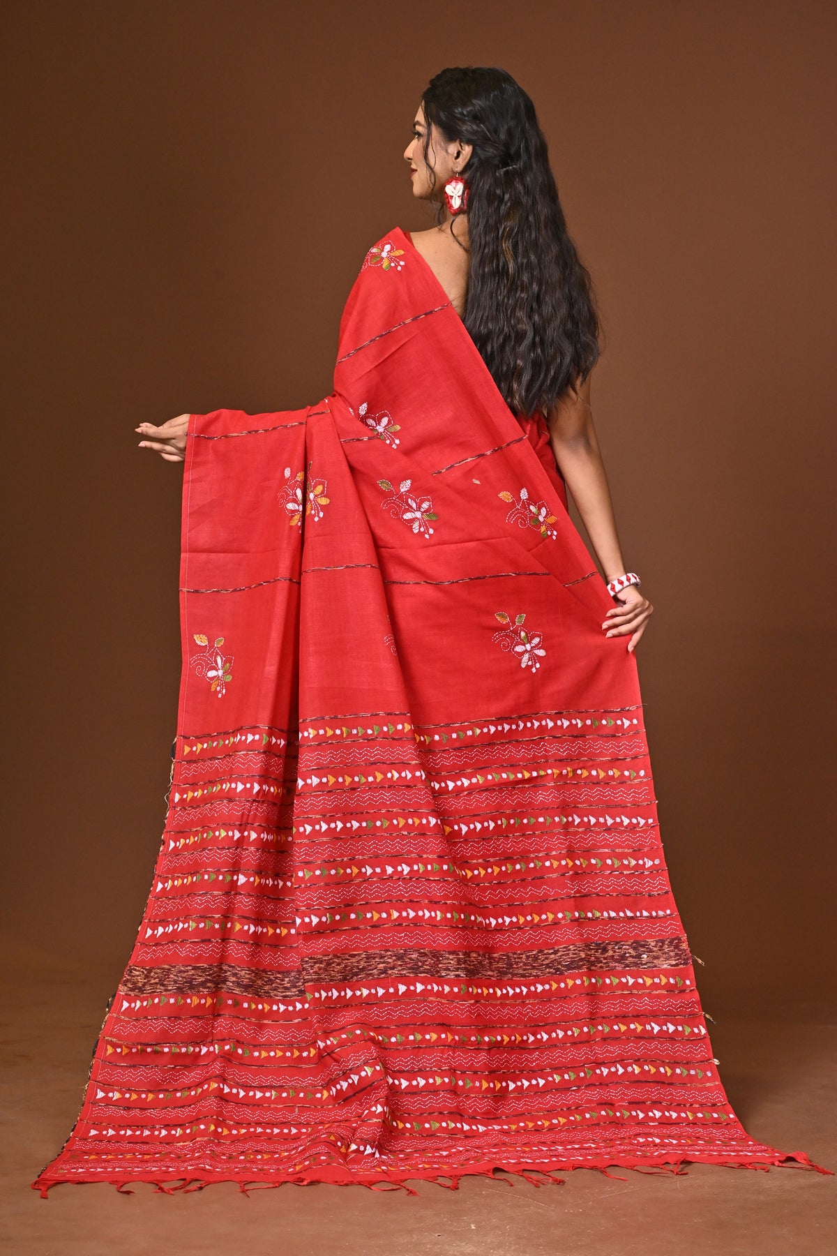 Cotton Khesh Kantha Saree