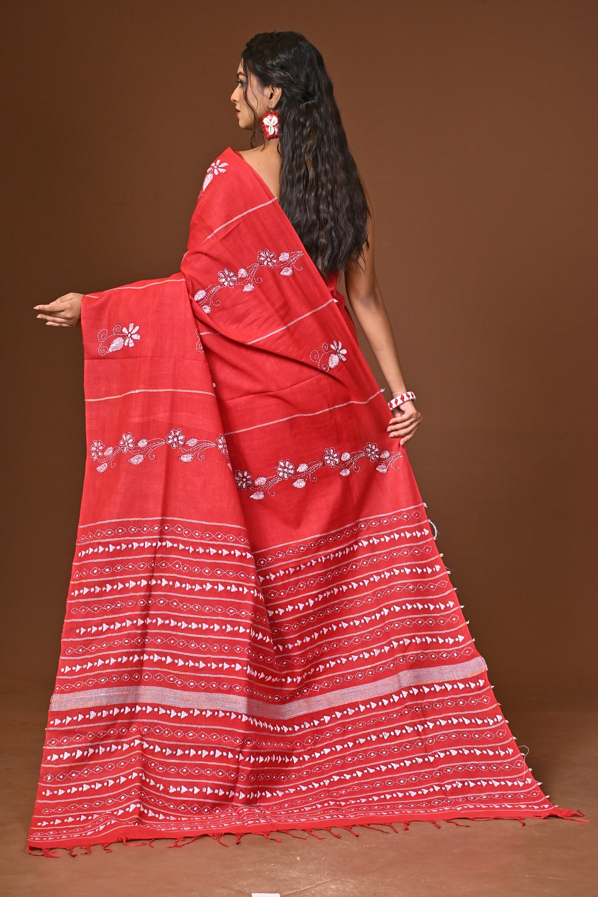 Cotton Khesh Kantha Saree