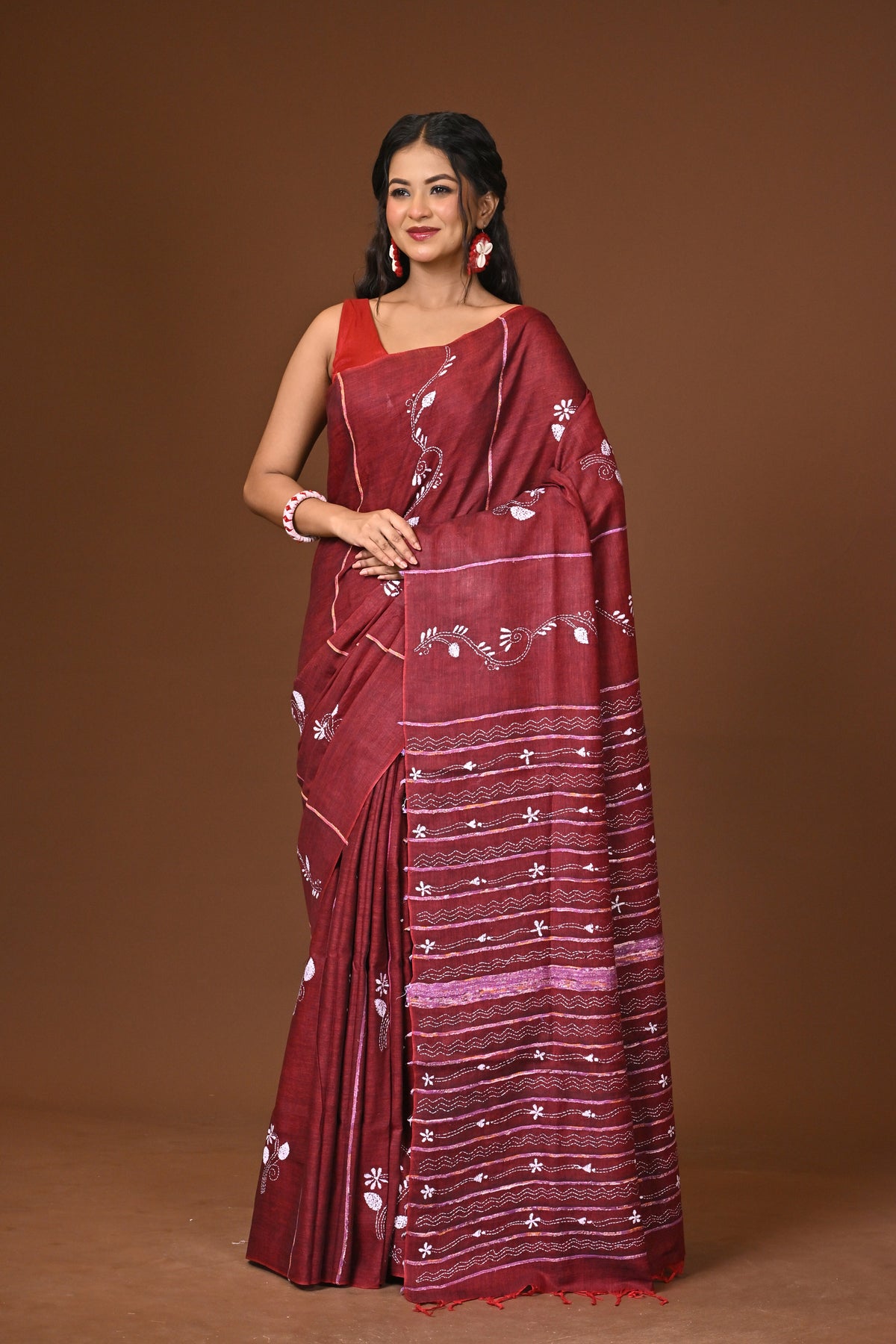 Cotton Khesh Kantha Saree