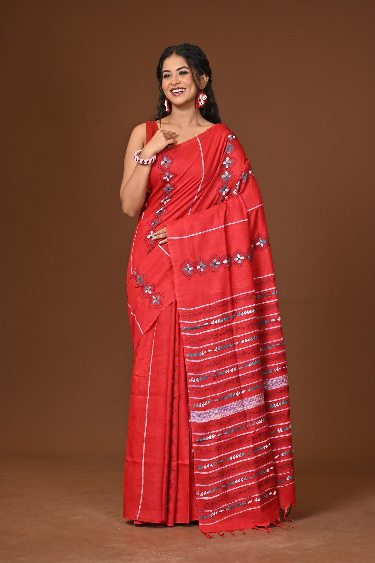 Cotton Khesh Kantha Saree
