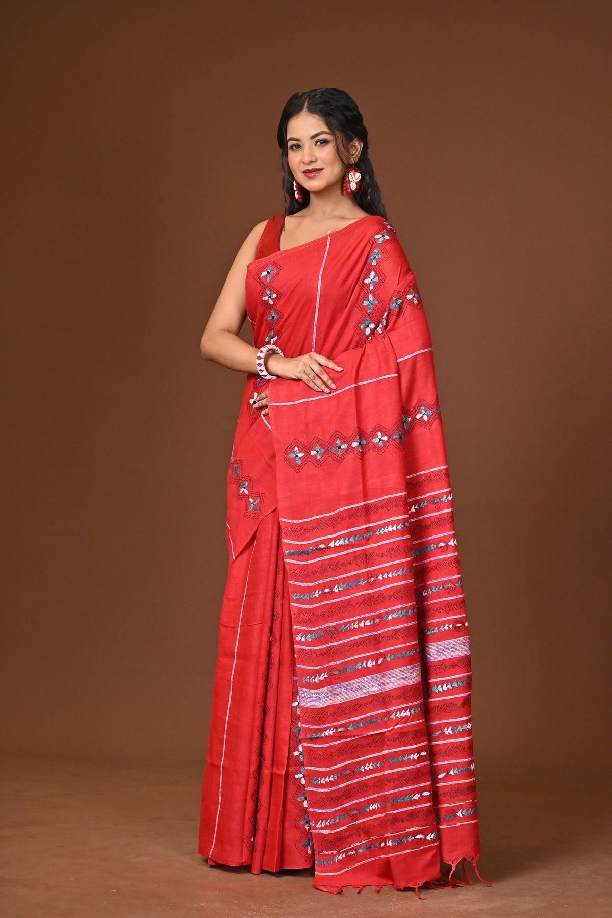Cotton Khesh Kantha Saree