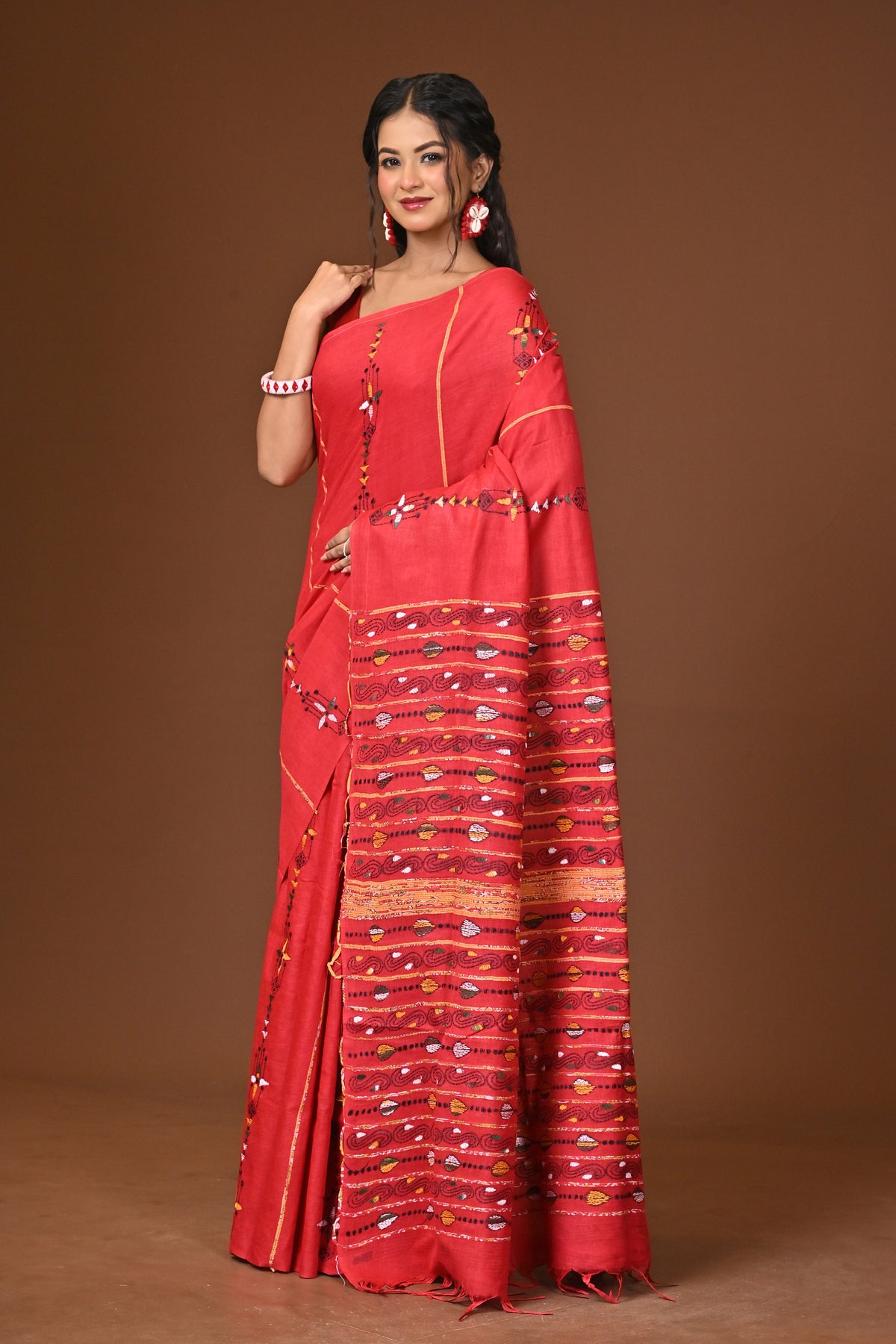 Cotton Khesh Kantha Saree