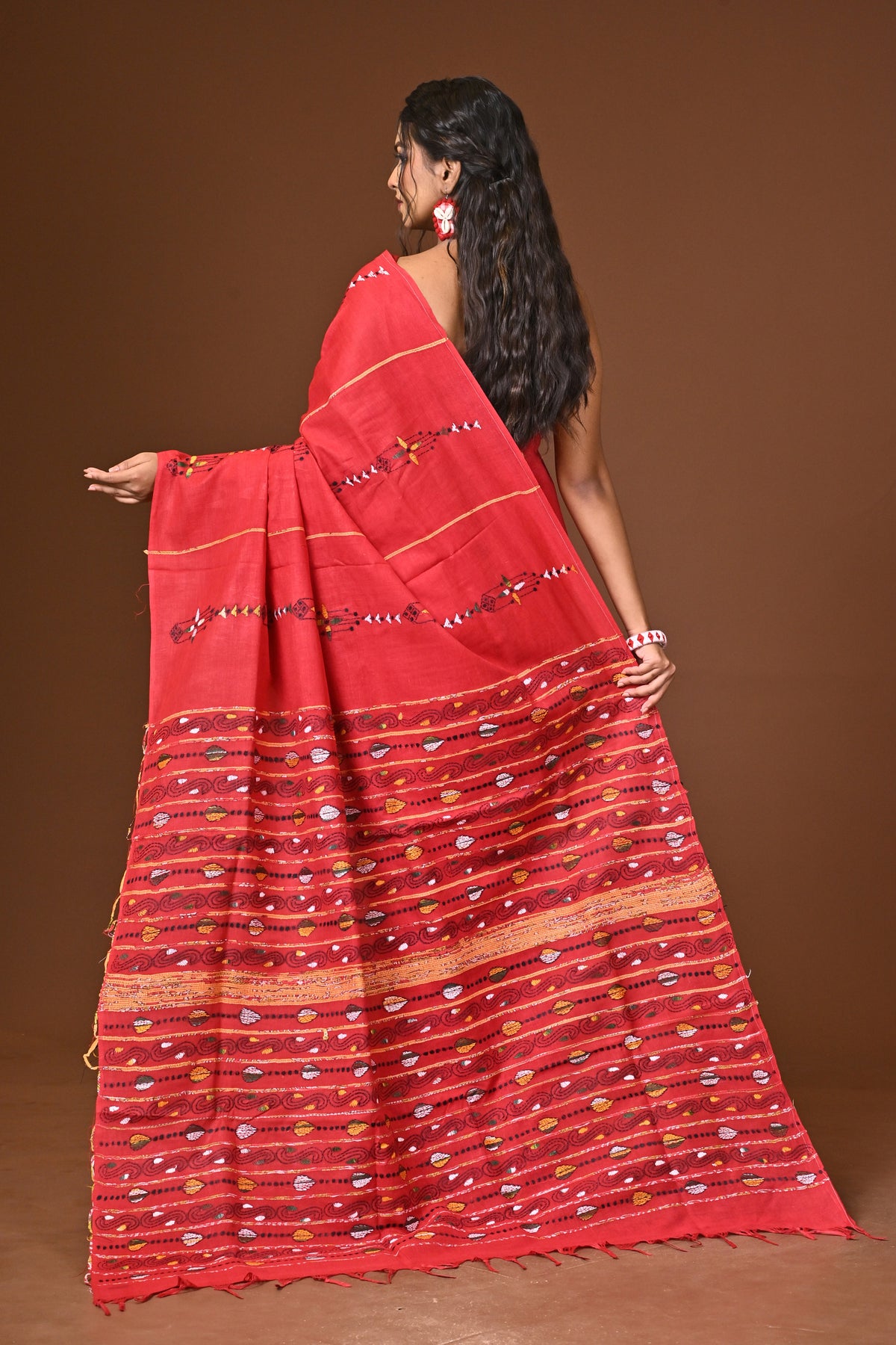 Cotton Khesh Kantha Saree
