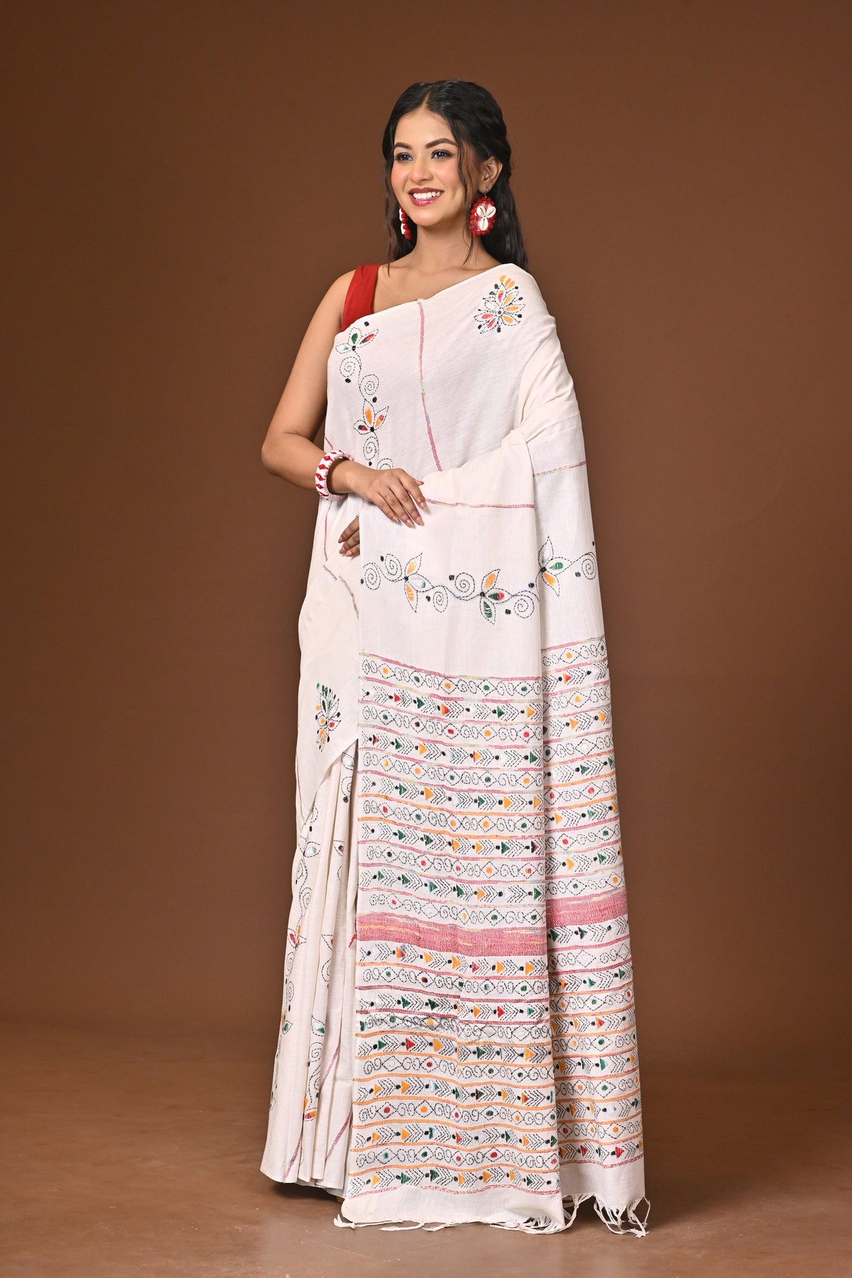Cotton Khesh Kantha Saree