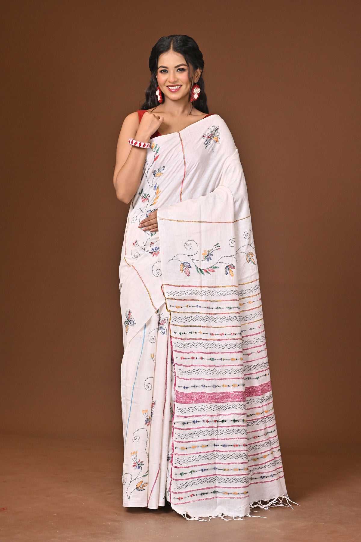 Cotton Khesh Kantha Saree