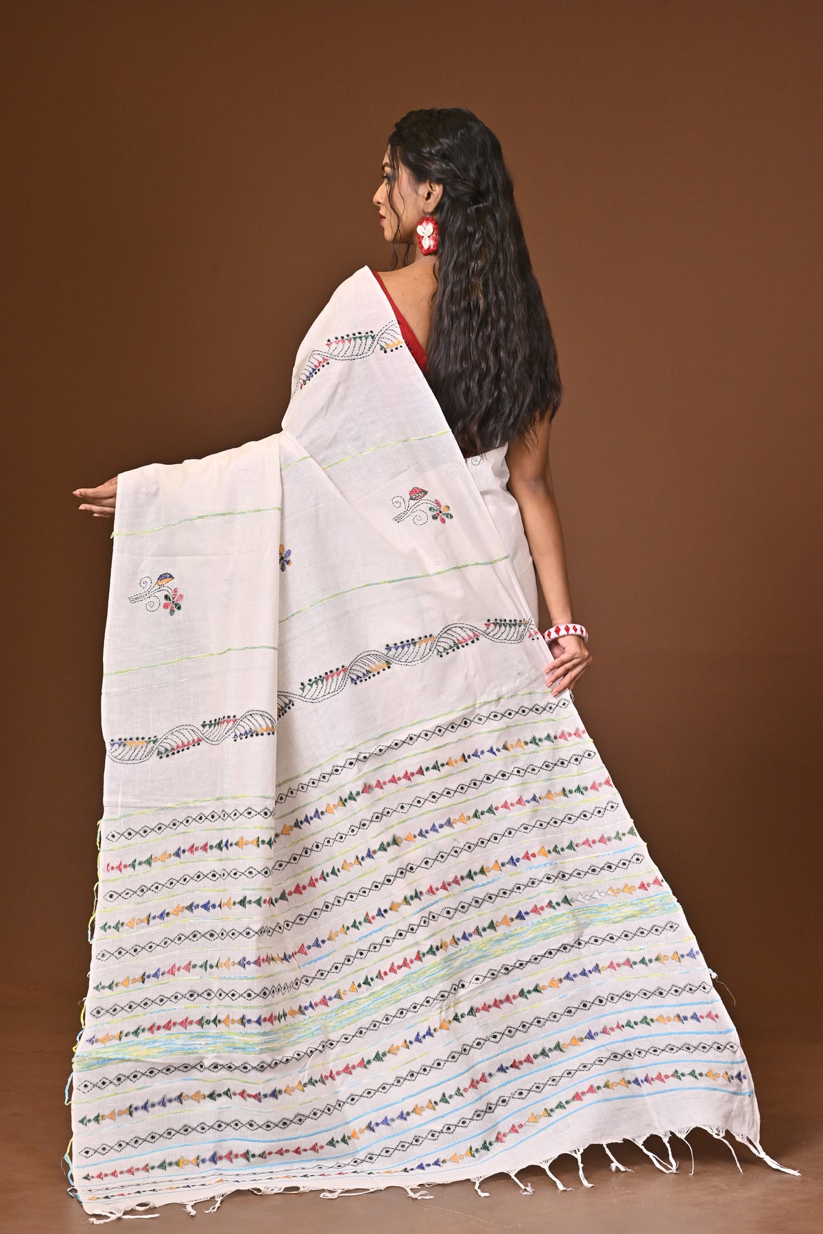 Cotton Khesh Kantha Saree