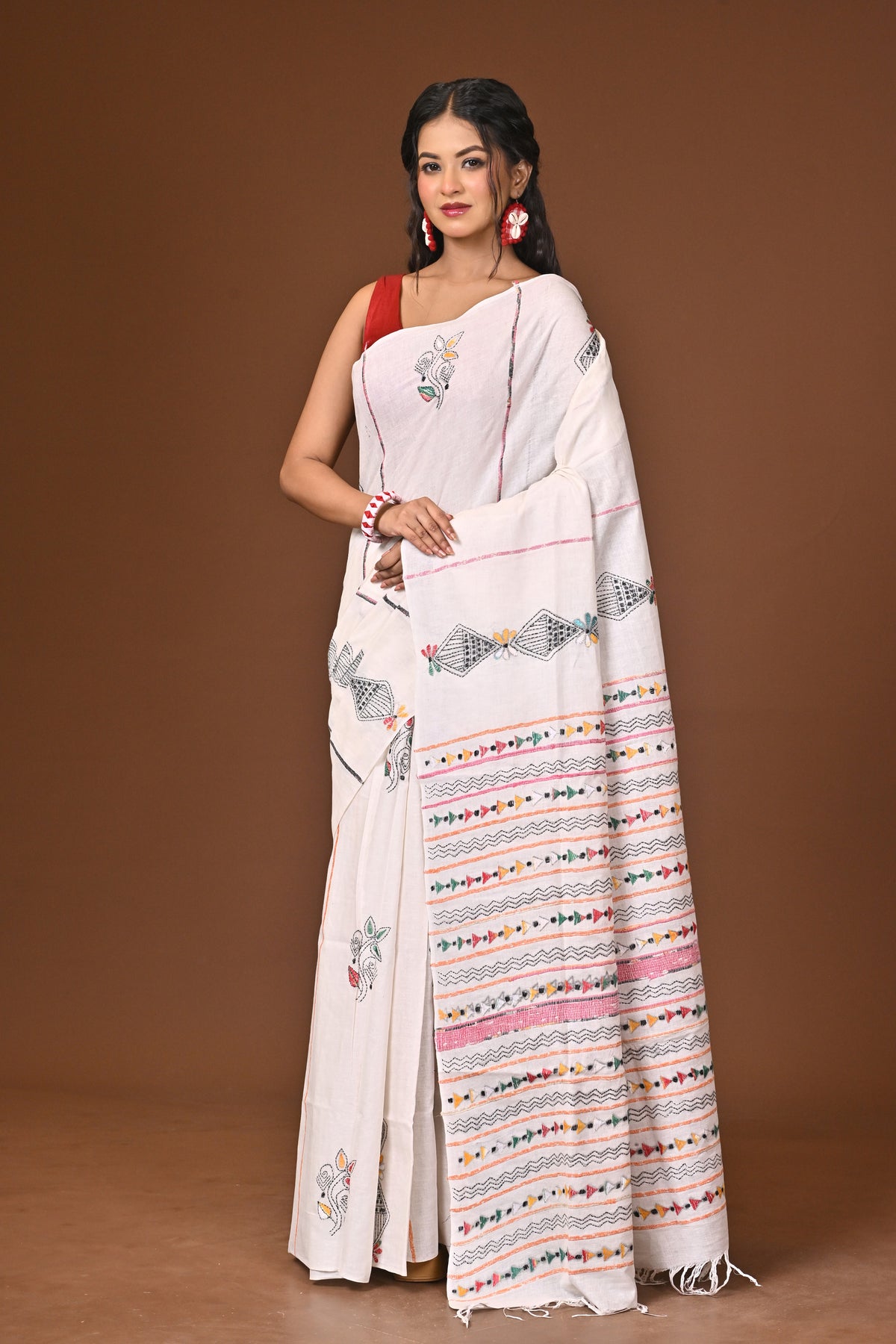 Cotton Khesh Kantha Saree