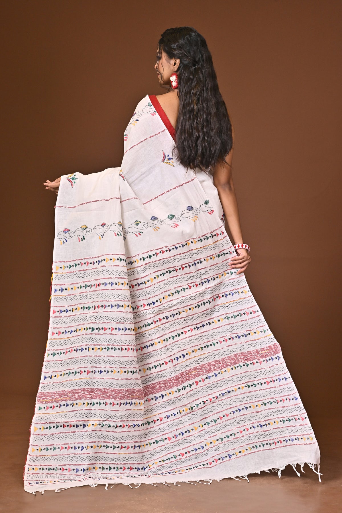 Cotton Khesh Kantha Saree