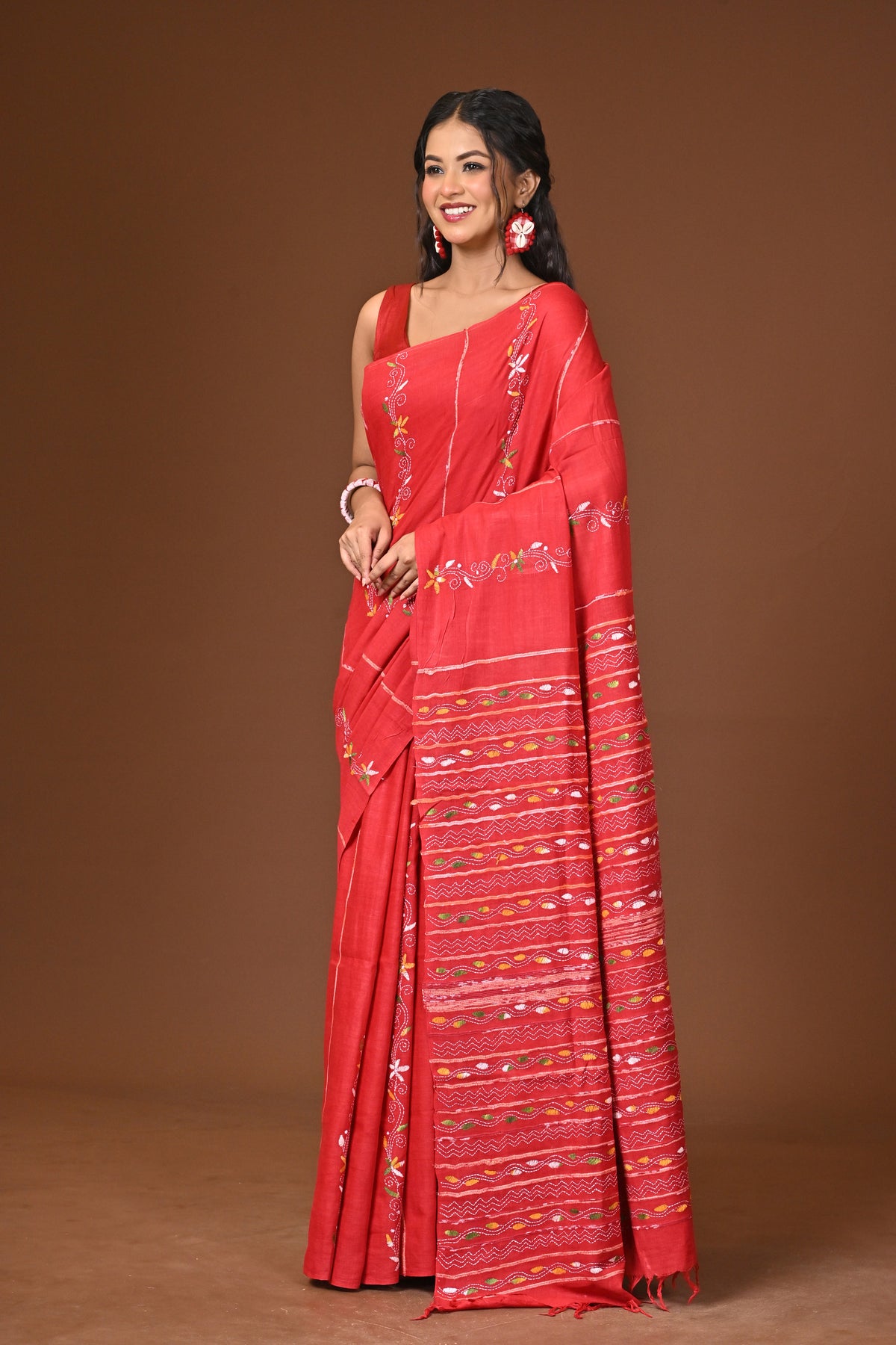 Cotton Khesh Kantha Saree