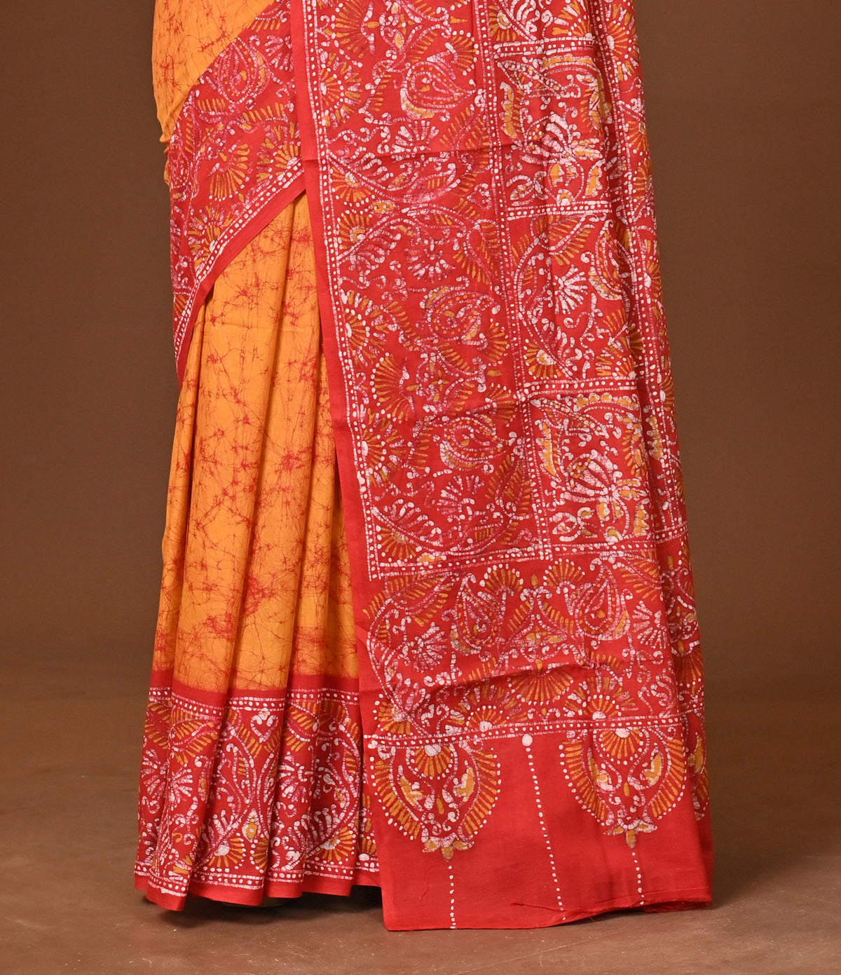 Cotton Hand Batik Saree