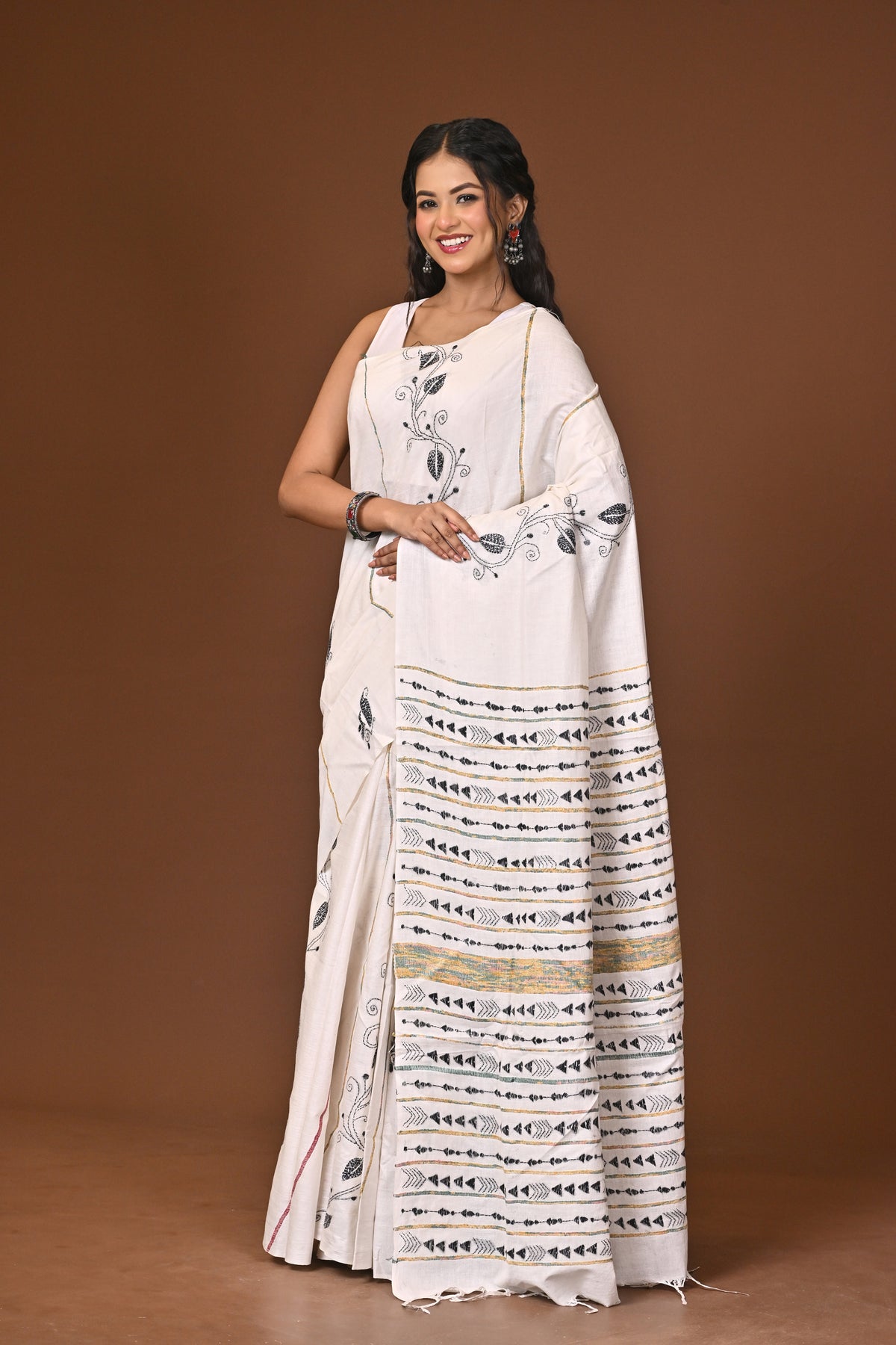 Cotton Khesh Kantha Saree