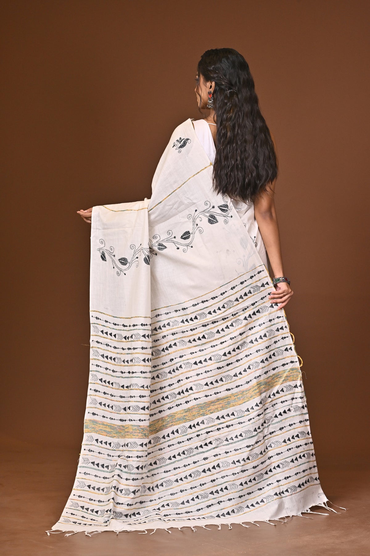 Cotton Khesh Kantha Saree