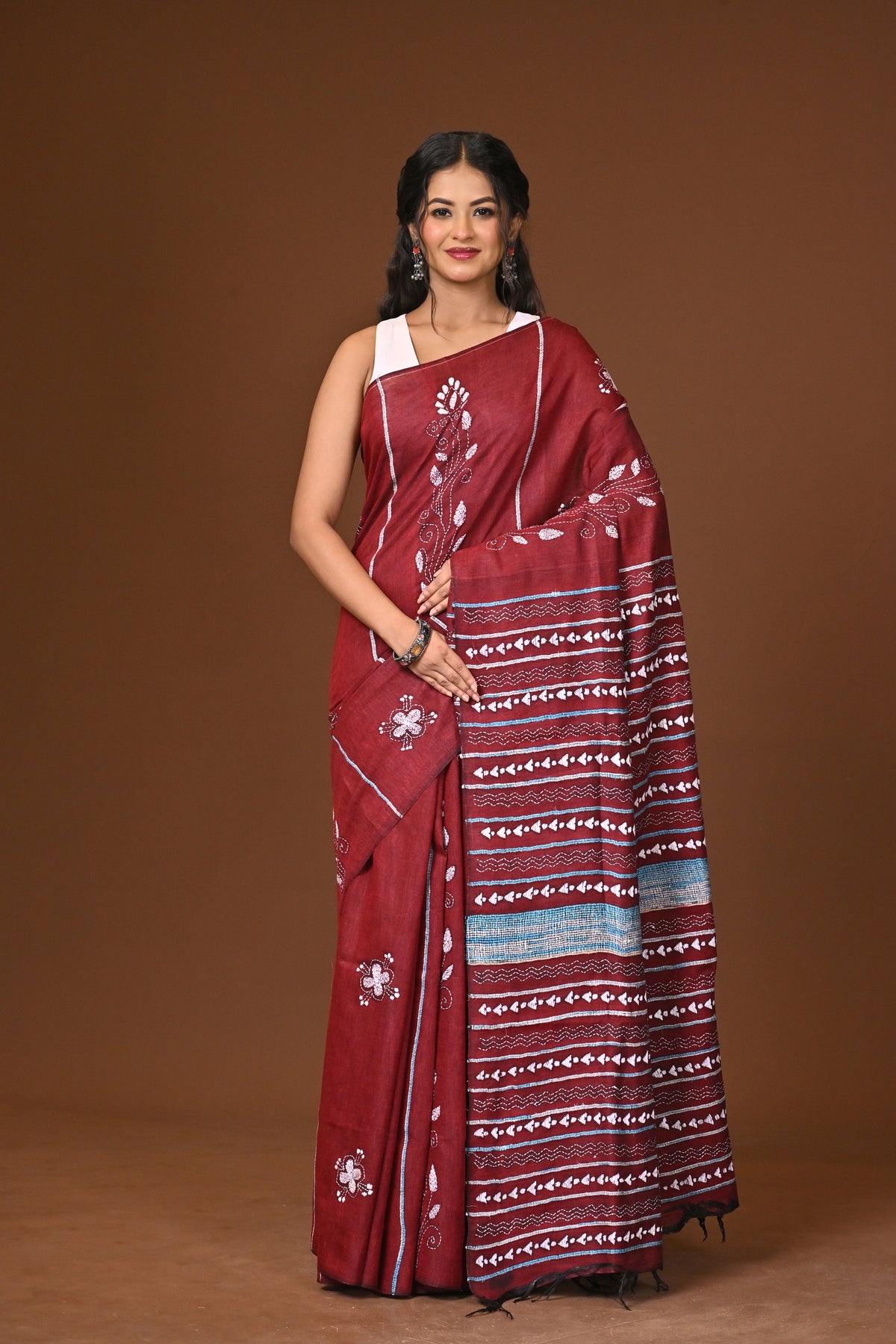 Cotton Khesh Kantha Saree