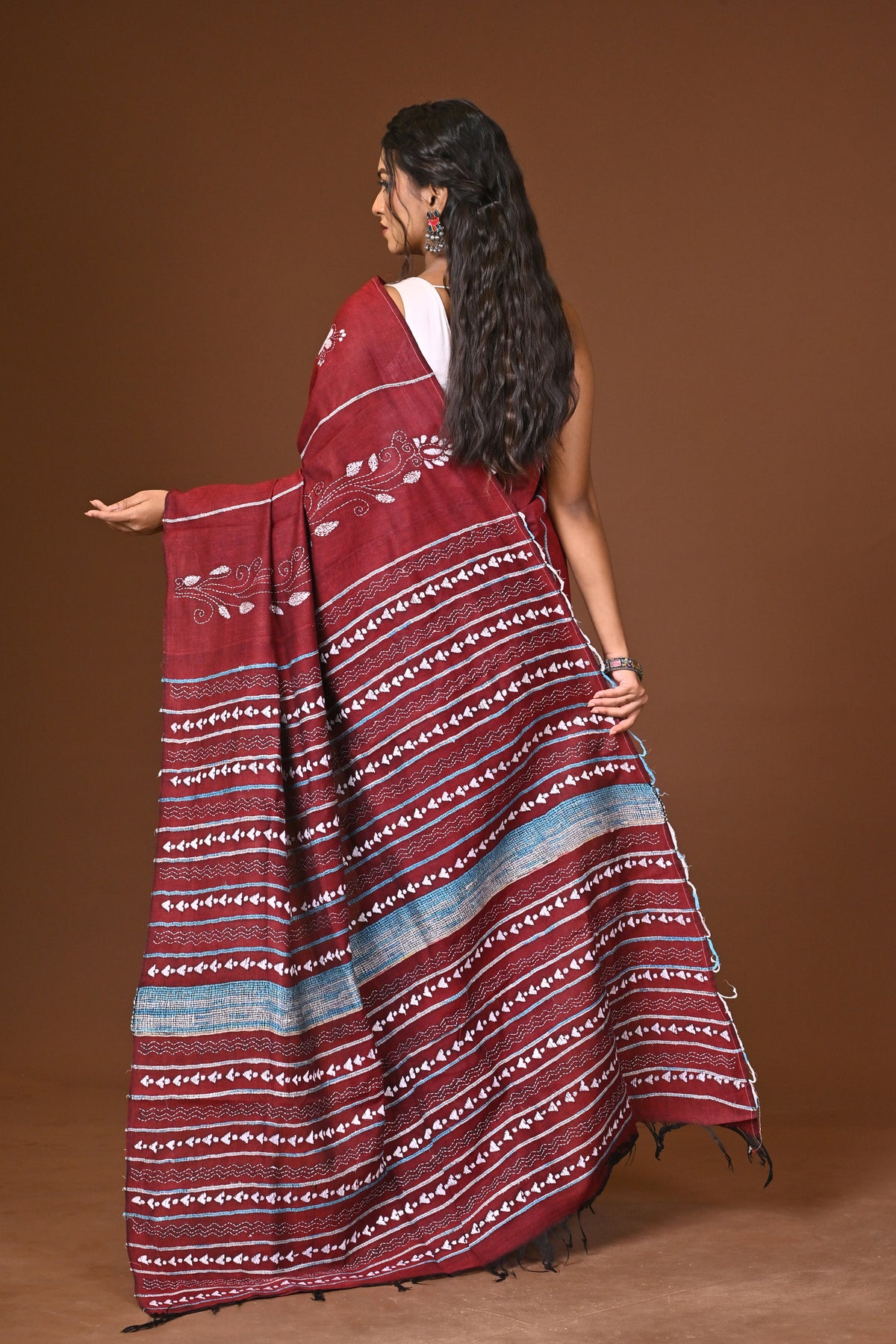 Cotton Khesh Kantha Saree