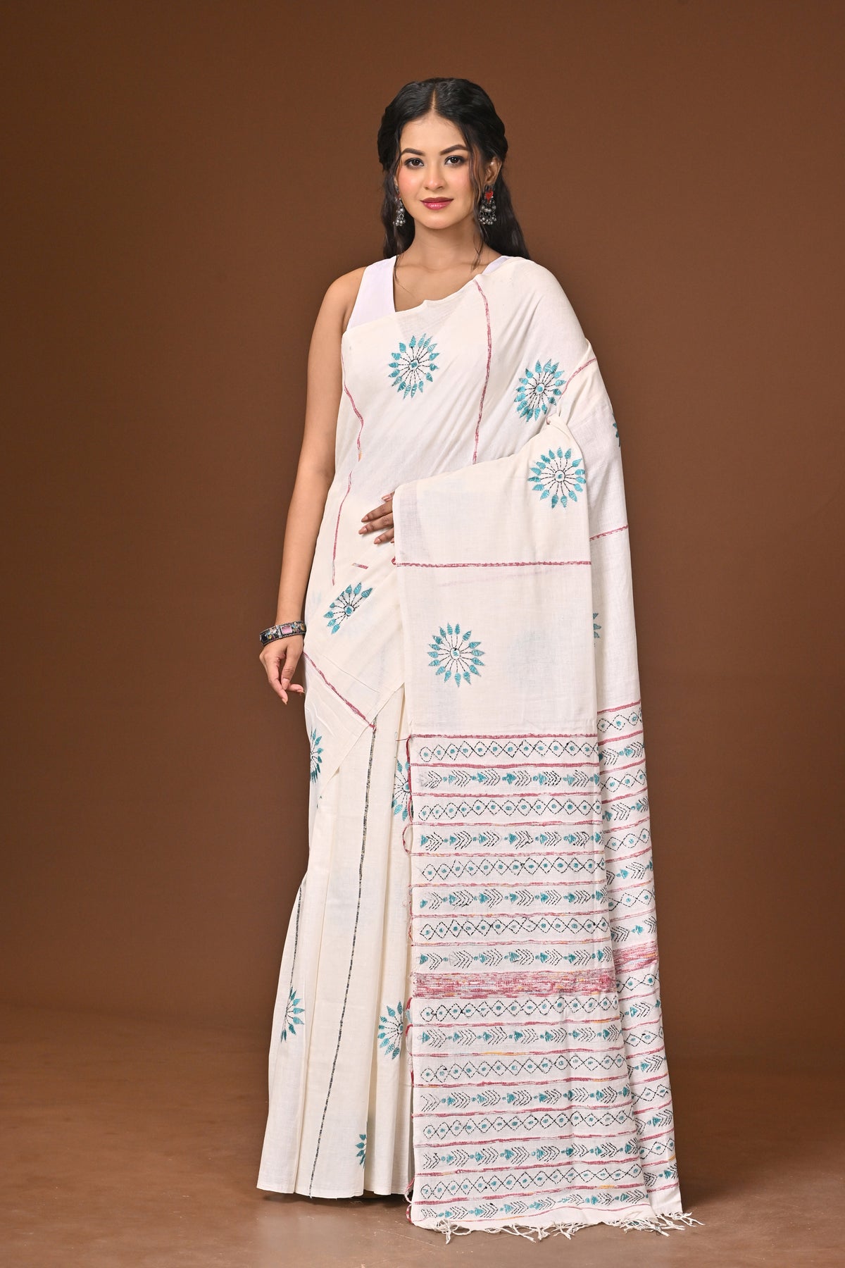 Cotton Khesh Kantha Saree