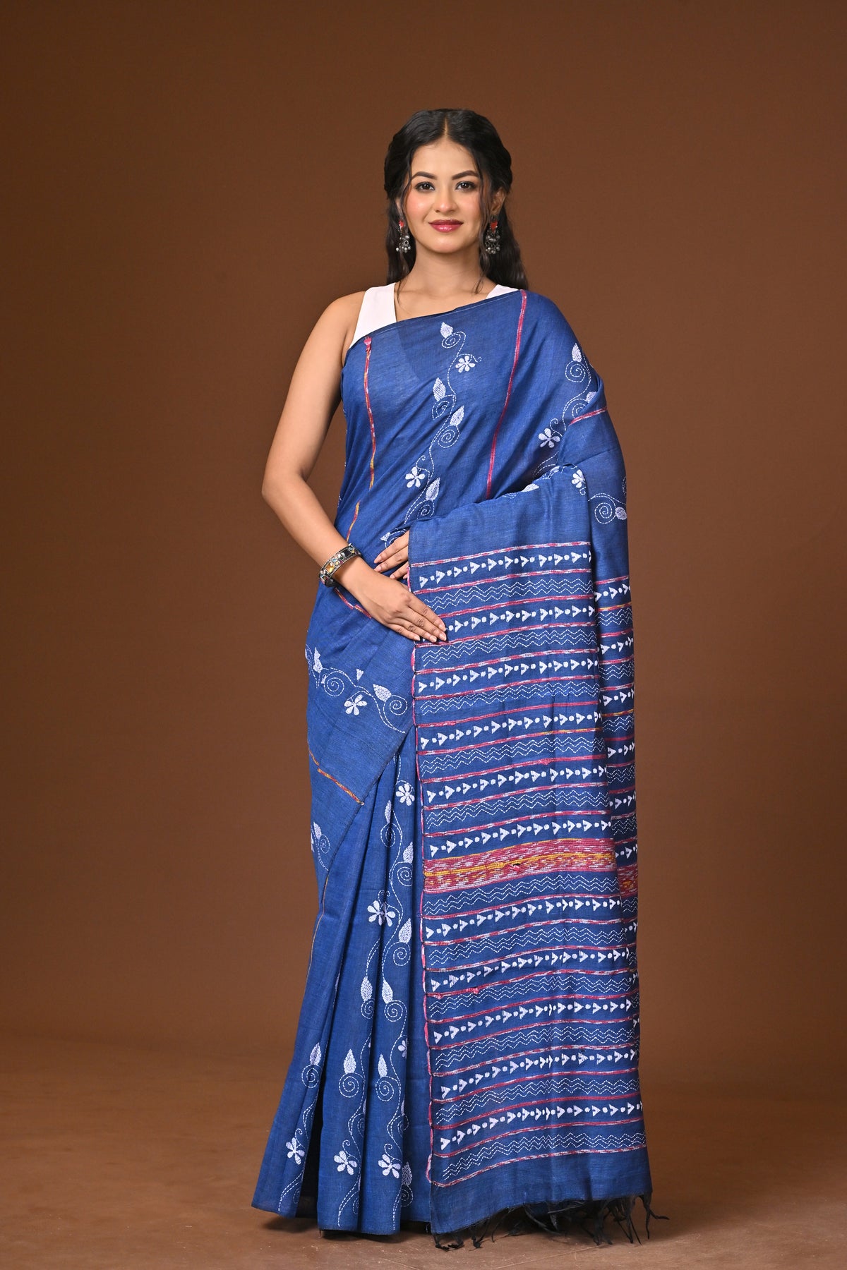 Cotton Khesh Kantha Saree