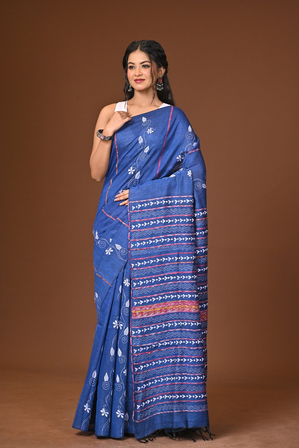 Cotton Khesh Kantha Saree