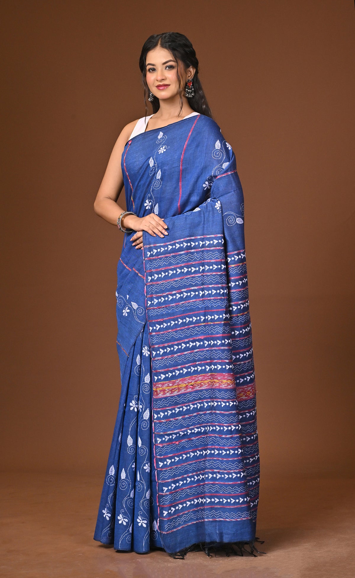 Cotton Khesh Kantha Saree
