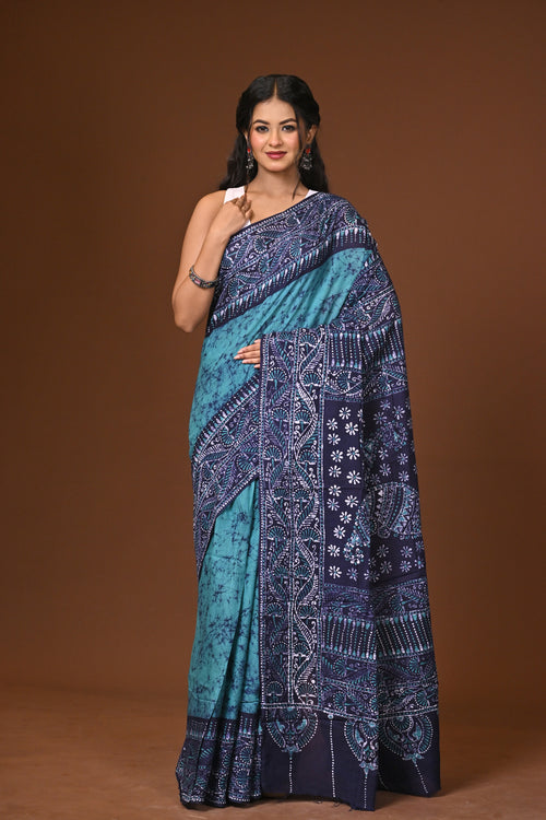 Hand Batik Cotton Saree