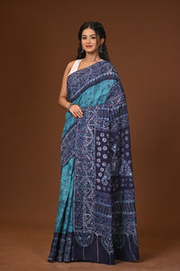 Cotton Hand Batik Saree
