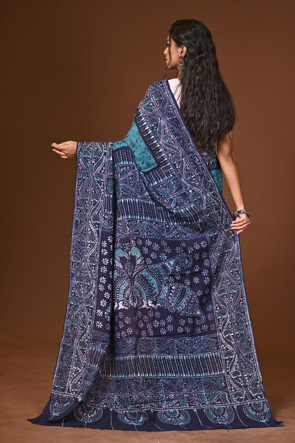 Cotton Hand Batik Saree