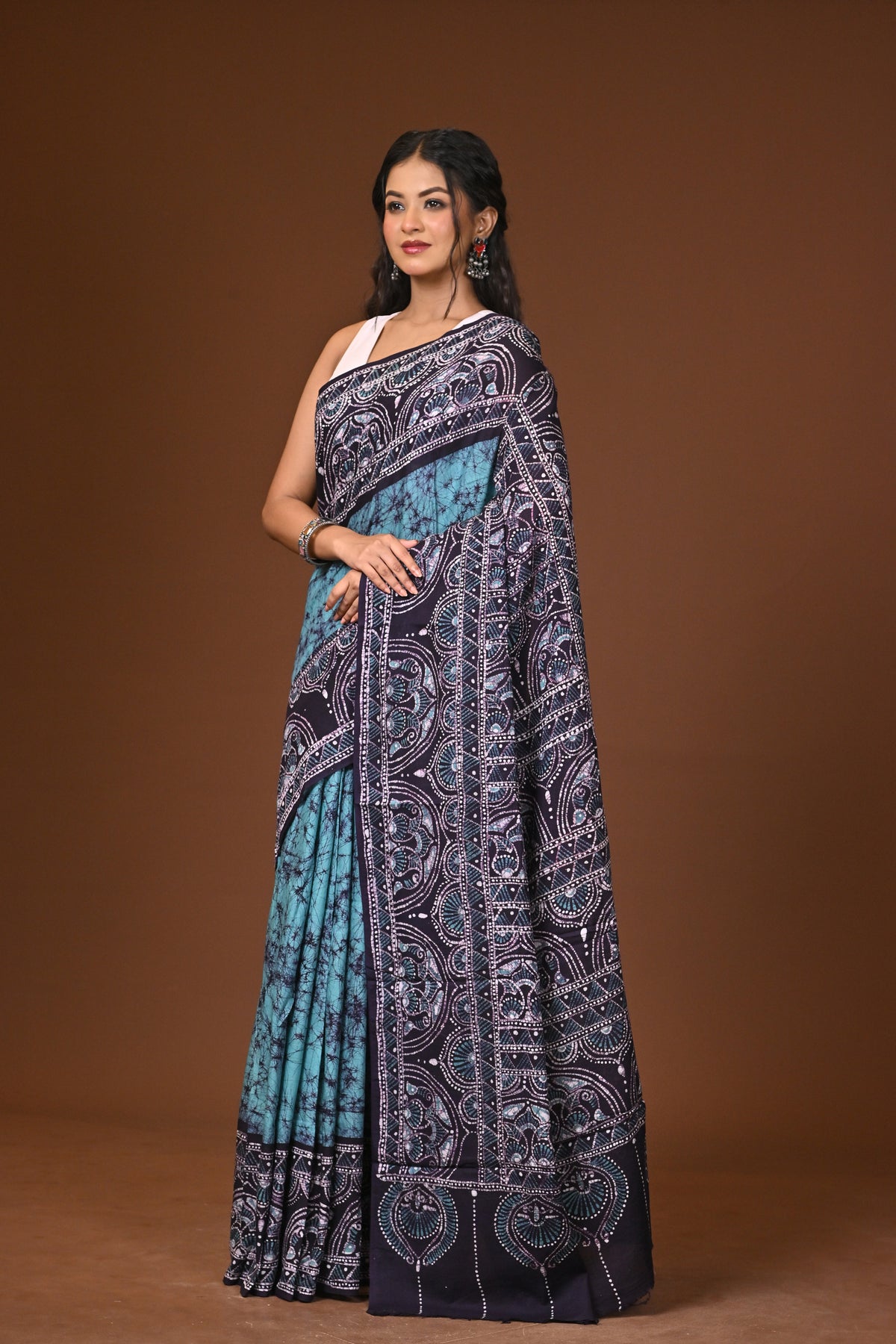 Cotton Hand Batik Saree