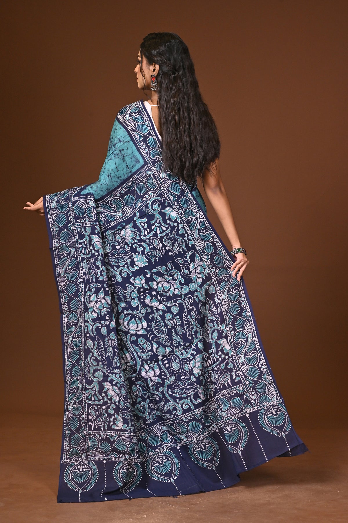 Cotton Hand Batik Saree