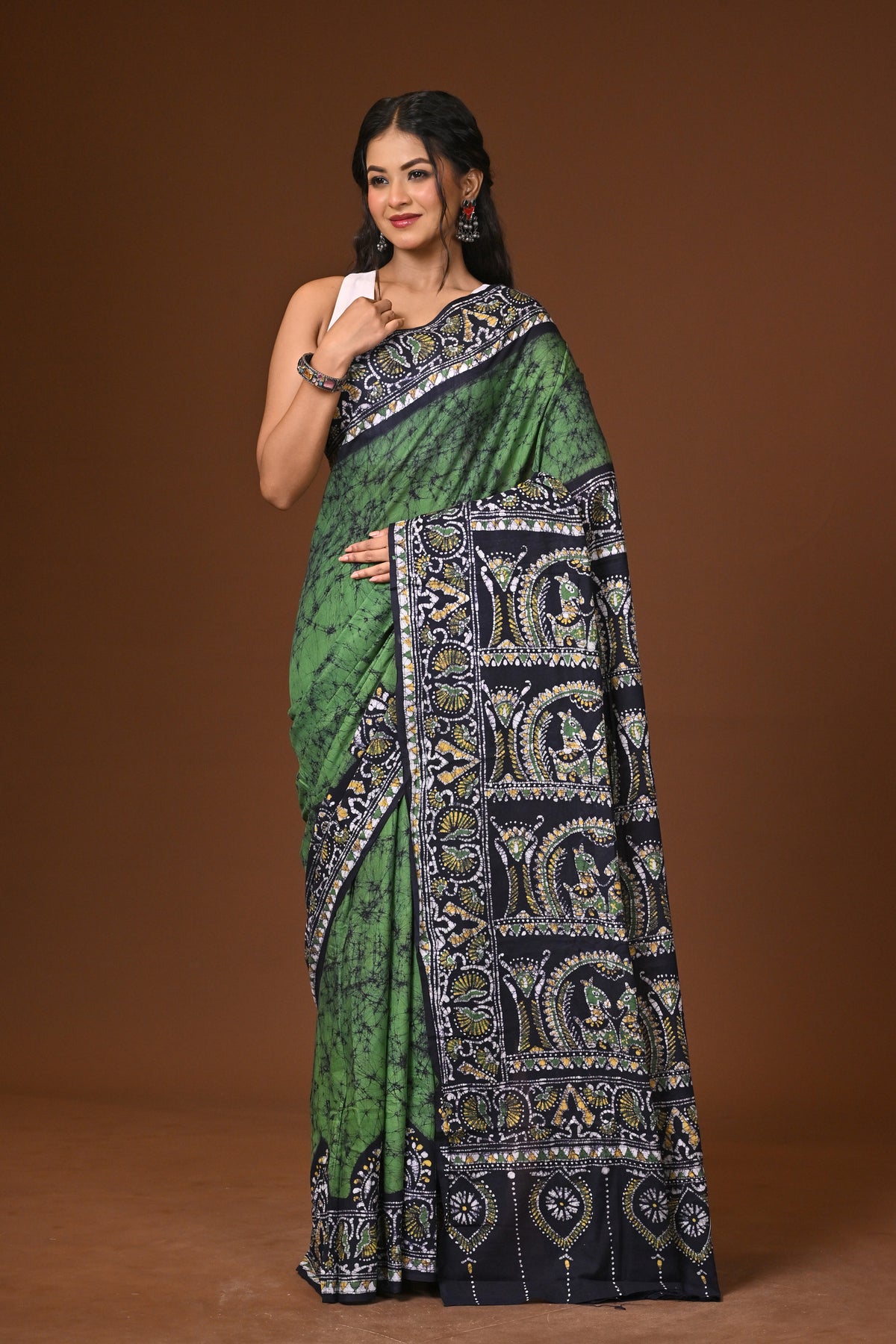 Cotton Hand Batik Saree