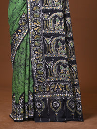 Cotton Hand Batik Saree
