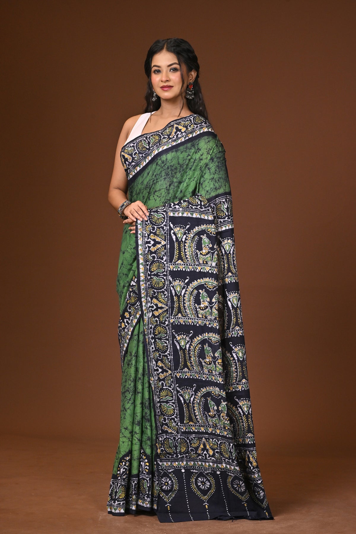 Cotton Hand Batik Saree