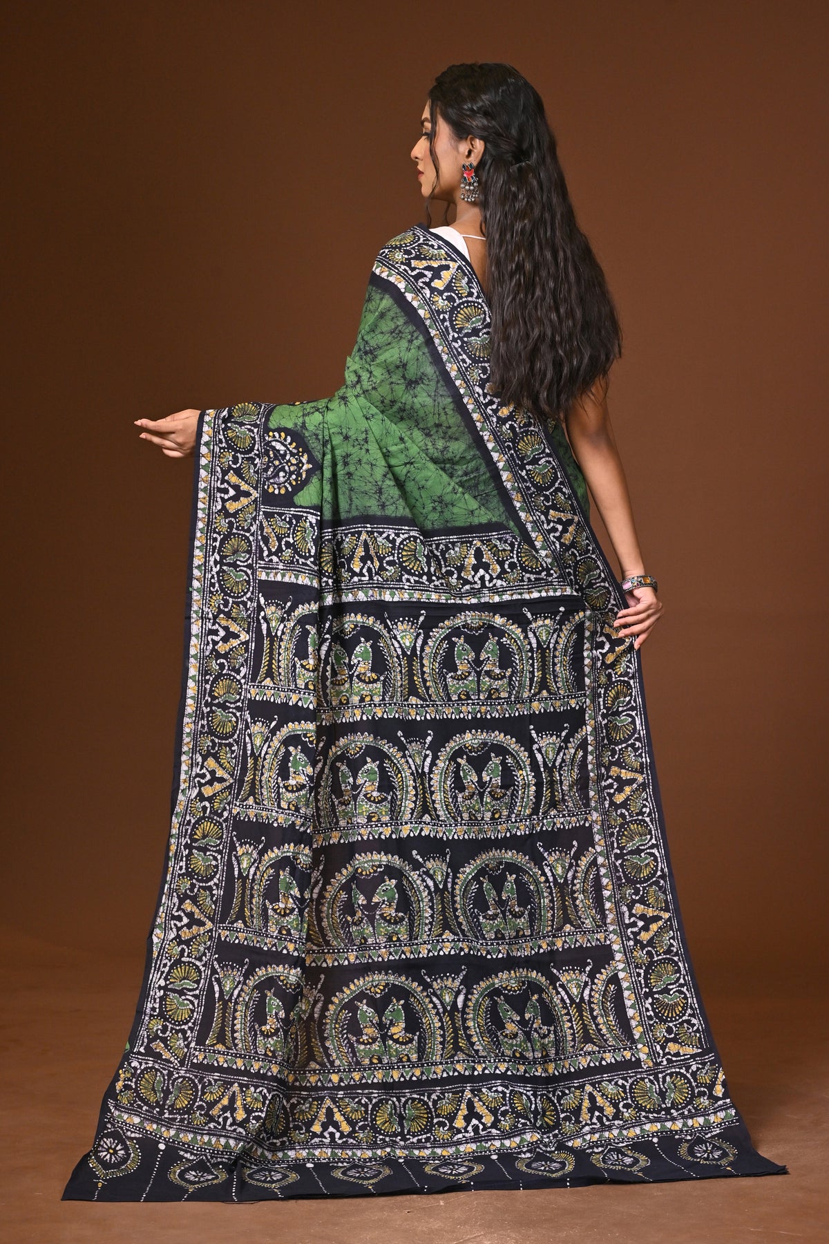 Cotton Hand Batik Saree