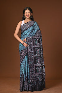 Cotton Hand Batik Saree