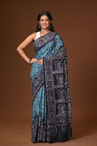 Cotton Hand Batik Saree