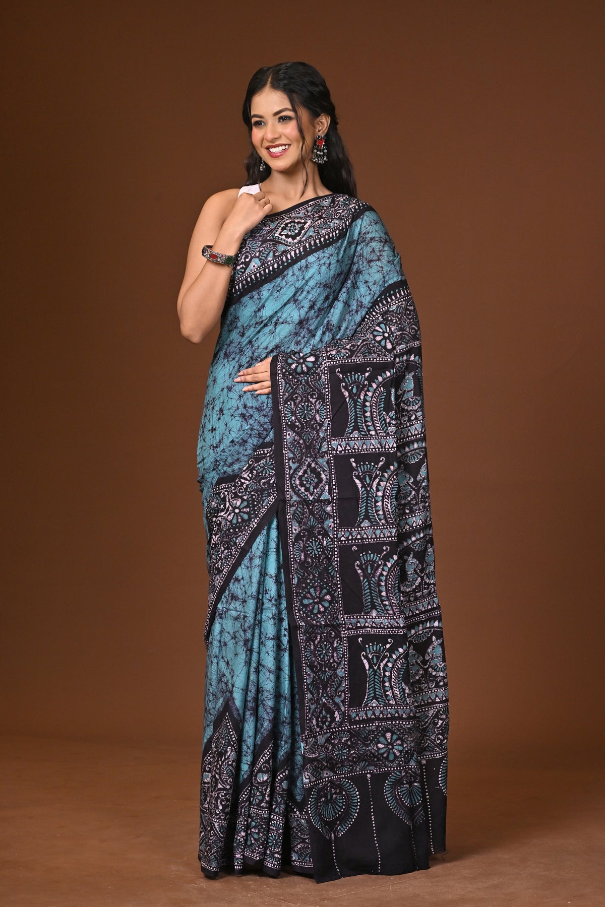 Cotton Hand Batik Saree
