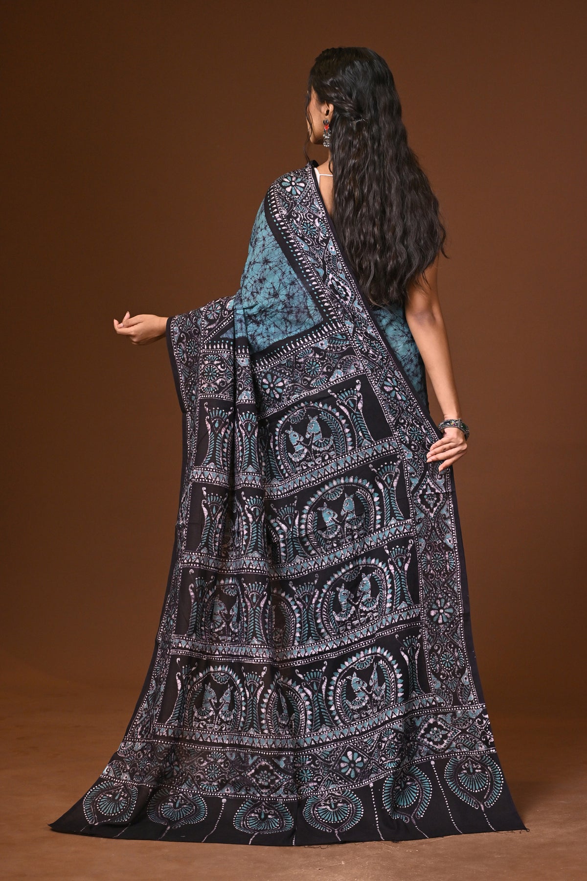 Cotton Hand Batik Saree