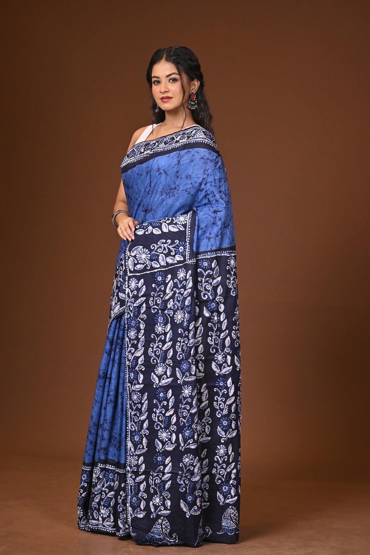Cotton Hand Batik Saree